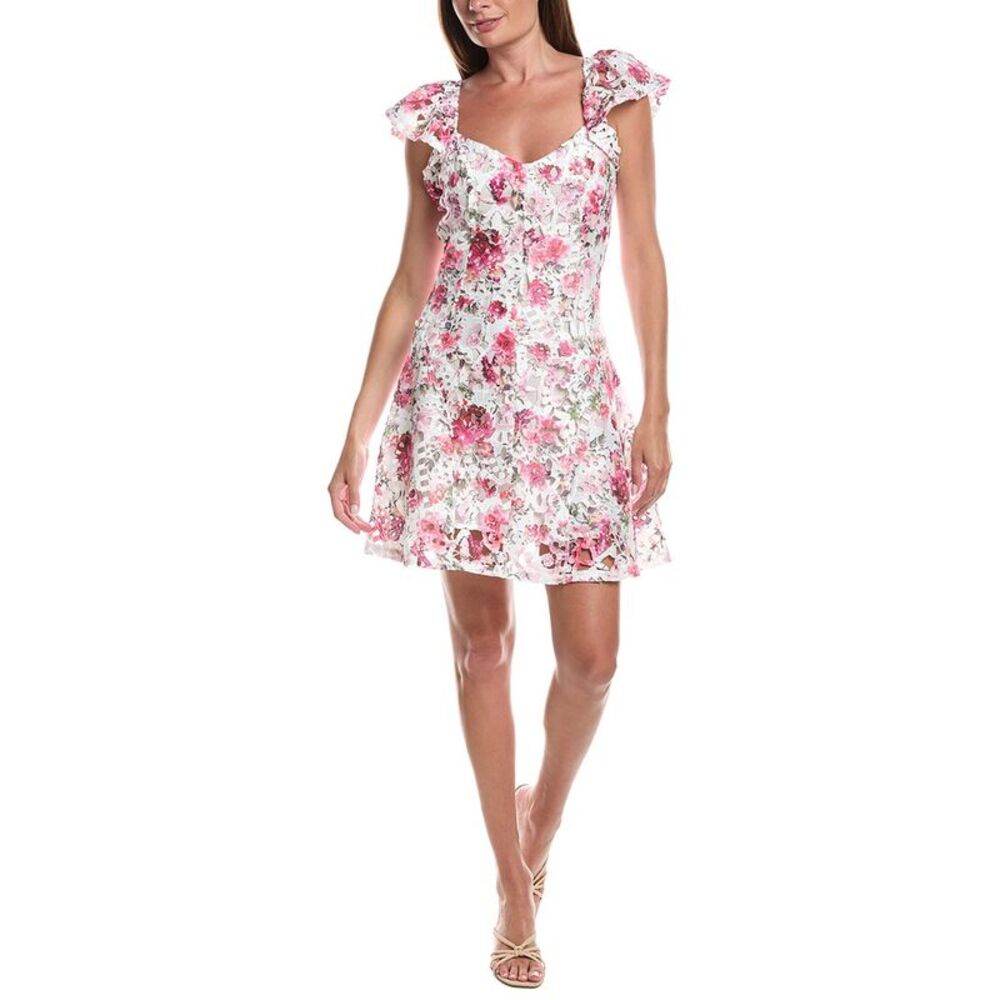 Layered With Love Womens  Tile Print Mini Dress, Pink